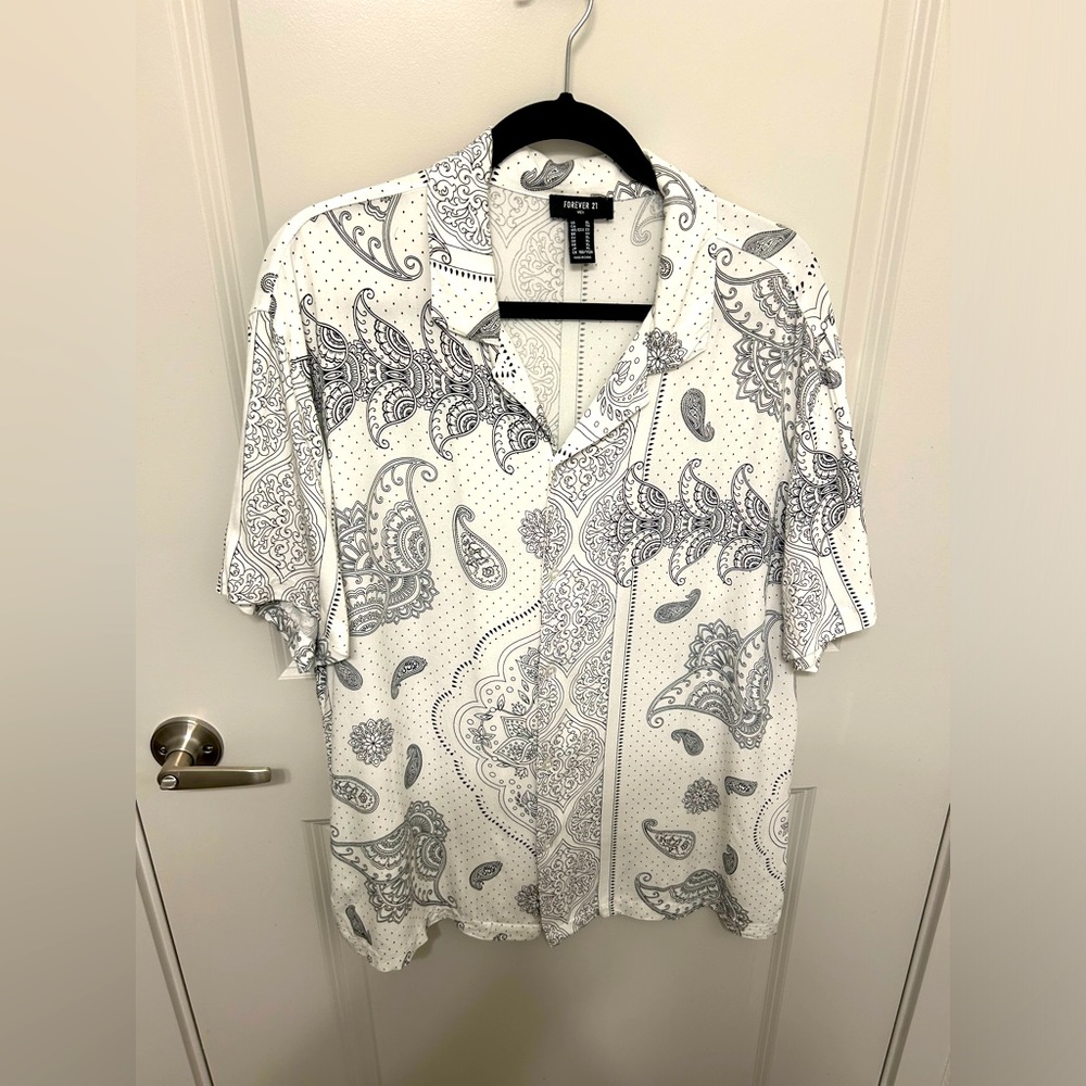 F21 button up shirt